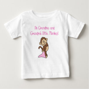 Großmutter und Großvater-kleiner Affe Baby T-shirt
