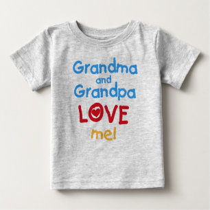 Großmutter-und Großvater-Liebe ich Baby T-shirt