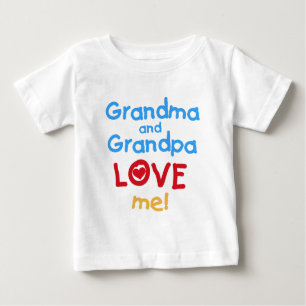 Großmutter-und Großvater-Liebe ich Baby T-shirt