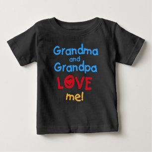 Großmutter-und Großvater-Liebe ich Baby T-shirt
