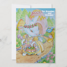 Großmutter und Großväter Personalisiert Osterkarte Dankeskarte