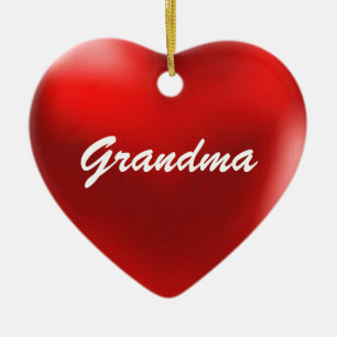 Großmutter-Verzierungs-Herz Keramik Ornament