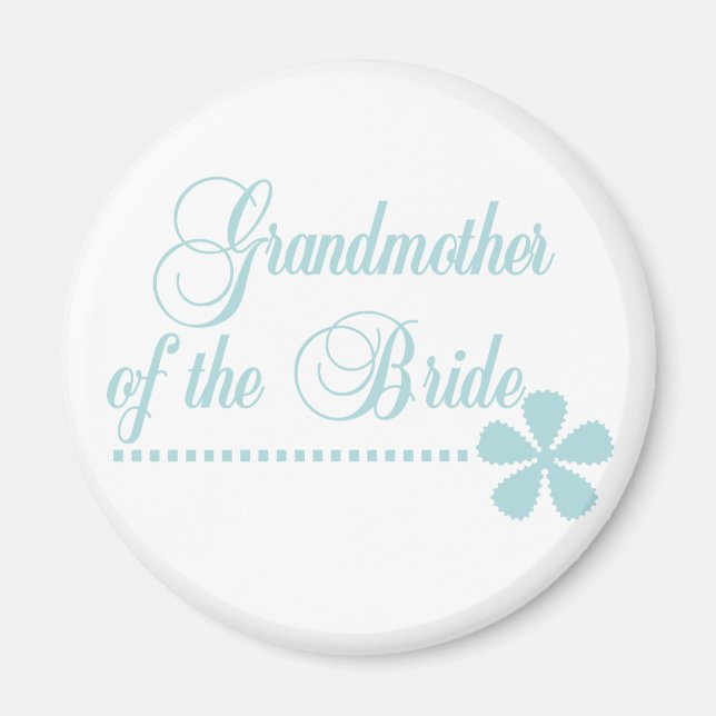 Großmutter von Bride Aquamarin Elegance Magnet (Vorne)