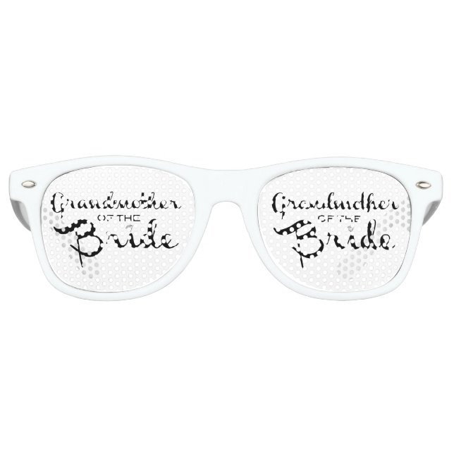 Großmutter von Bride Black auf Weiß Sonnenbrille (Vorderseite)