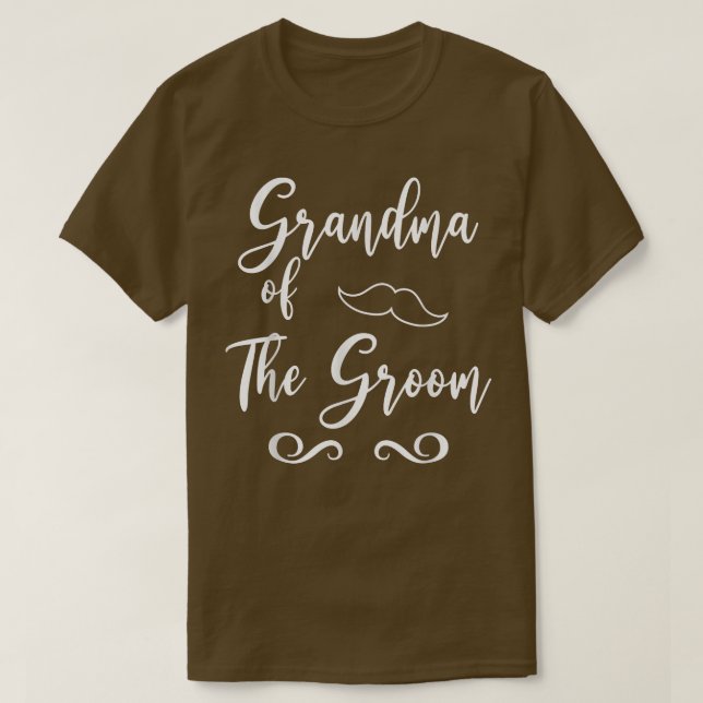 Großmutter von Groom & Bride Hochzeitssache T-Shirt (Design vorne)