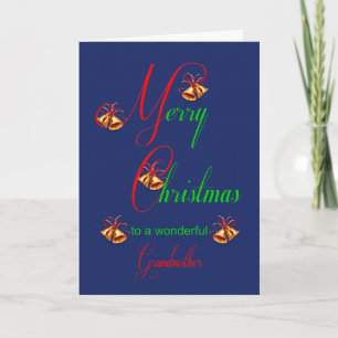 Großmutter Weihnachtsglocken Weihnachtskarte Feiertagskarte