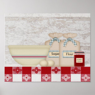 Großmutter's Kitchen Print Poster