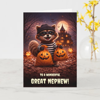 Großneffe oder Großneffe Frohes Halloween Süß Karte