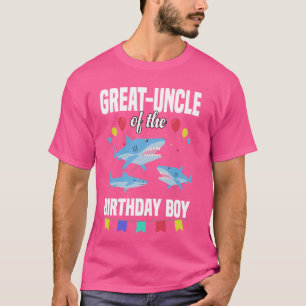 Großonkel des Party des Geburtstagsjungen Hais T-Shirt