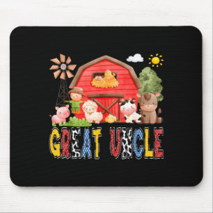Großonkel rote Farmkuh Geburtstagsjunge passend Mousepad