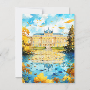 Großösterreichischer Palast im Herbst Postkarte