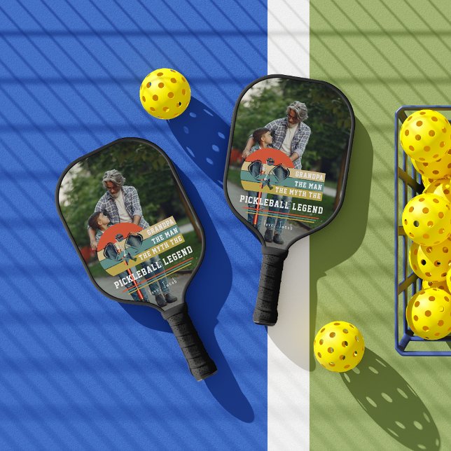 Großpa Pickleball Legende | Benutzerdefiniertes Fo Schläger (Von Creator hochgeladen)