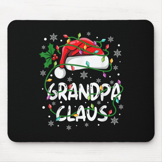 Großpa Santa Claus Weihnachtsfeiertag Crew Ma Mousepad (Vorne)