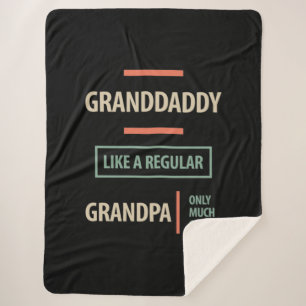 Großpapa wie ein regelmäßiger Großvater Sherpadecke