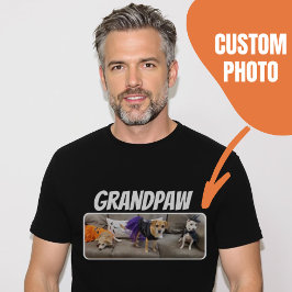Großpfeffer Hund Opa Custom Foto T-Shirt