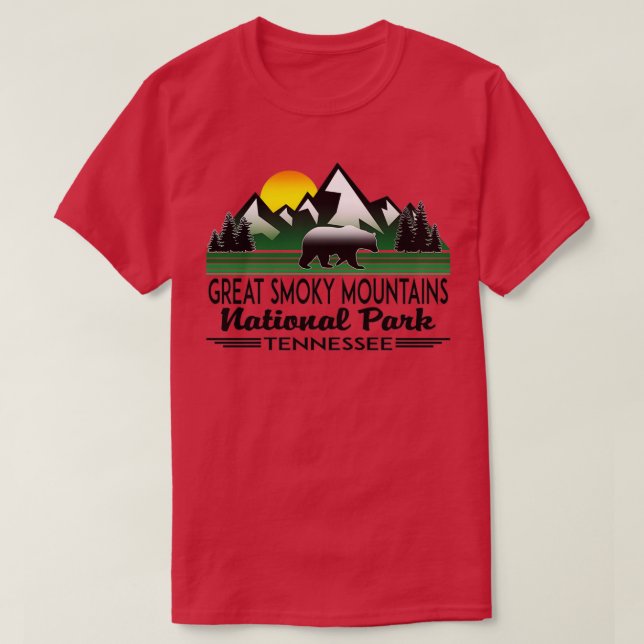 GROSSRAUCHBERGE NATIONALPARK TENNESSEE NORT T-Shirt (Design vorne)