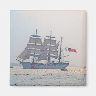 Großschiff, Clipper Schiff, Segel, US-Küstenwache Magnet