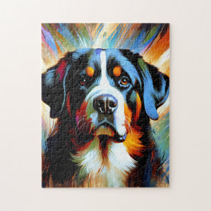 Großschweizer Hund Akrylprint Puzzle