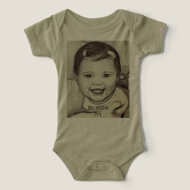 GROSSSCHWESTER IVY BABY-KLEIDUNG (Design Vorderseite)