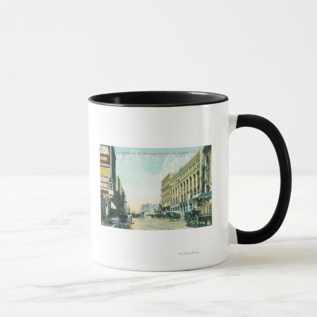 Großstadtszene in Los Angeles Street Tasse (Rechts)