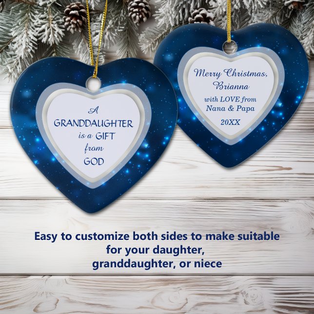 Großstochter Night Lights Weihnachten Keramik Ornament (Von Creator hochgeladen)