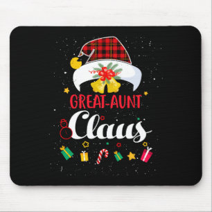 Großtante Claus Weihnachten Santa Hut Xmas Long Sl Mousepad