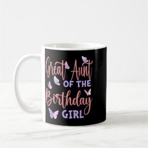Großtante des Geburtstagsmädchens Schmetterlingsfa Kaffeetasse