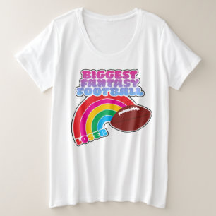 Größte Fantasy Football Loser Strafe Große Größe T-Shirt