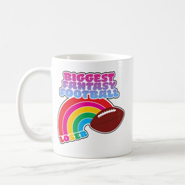 Größte Fantasy Football Loser Strafe Kaffeetasse (Links)