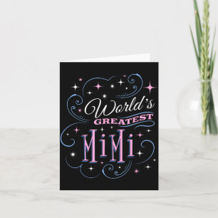 Größte Mimi der Welt Süße Oma Muttertag Karte