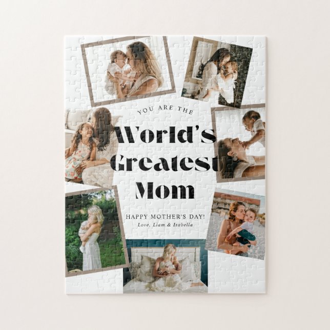 Größte Mutter der Welt 7 Foto-Collage Puzzle (Vertikal)