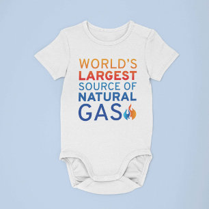 Größte natürliche Gasquelle der Welt Baby Strampler