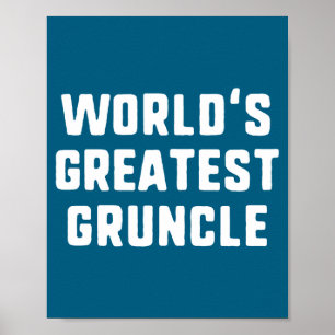 Größte Ncle Lustige Familie der Welt Lange Ärmel Poster