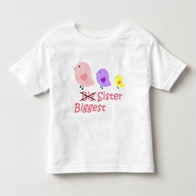 Größte Schwester Kleinkind T-shirt (Vorderseite)