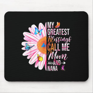 Größte Segnungen nennen Mom und Nana glücklicher M Mousepad