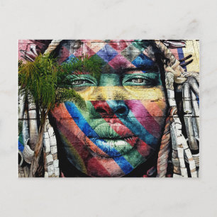 Größte Street Mural (Brasilien) Postkarte