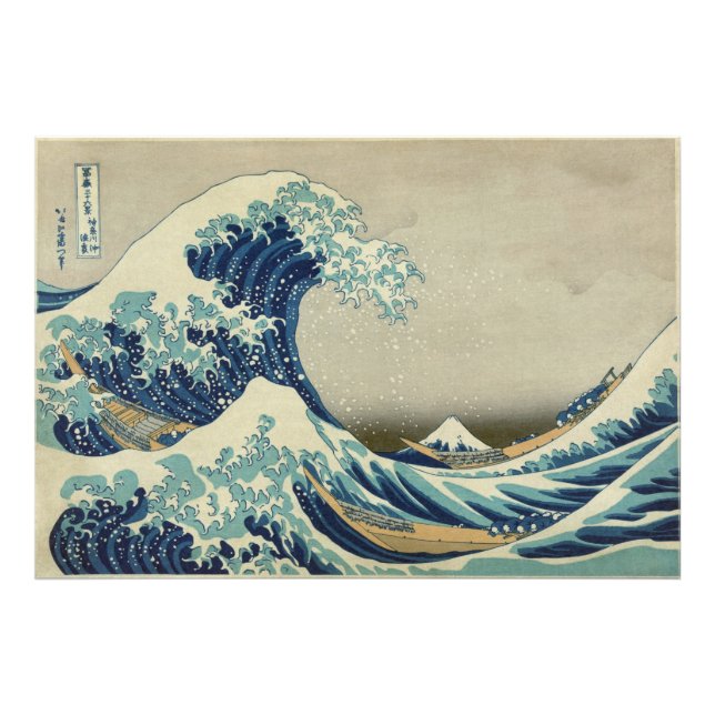 Größte und beste Qualität "The Great Wave" von Hok Fotodruck (Vorne)