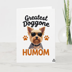 Größte verrückte Humom Grußkarte für Haustiere Karte
