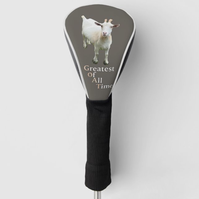 Größter aller Zeiten Ziege Golf Headcover (Vorderseite)