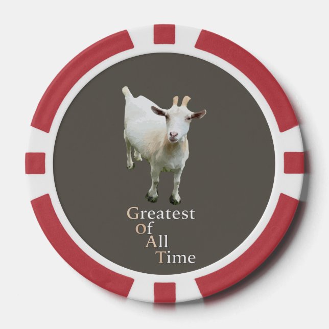 Größter aller Zeiten Ziege Pokerchips (Vorderseite)