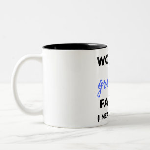 Größter Furzer der Welt, ich meine Vater bl Zweifarbige Tasse