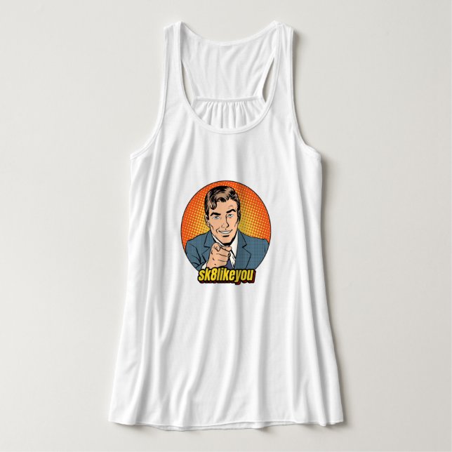 Größter hinterer Racing Tank - Frauen (Design Vorderseite)