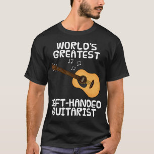 Größter Linkshänder-Gitarrist der Welt Akustische T-Shirt