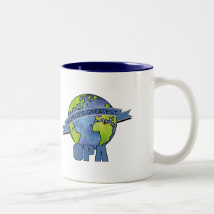 Größter Opa der Welt Zweifarbige Tasse