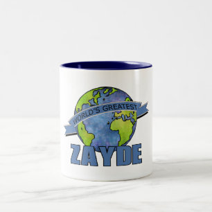 Größter Zayde der Welt Zweifarbige Tasse