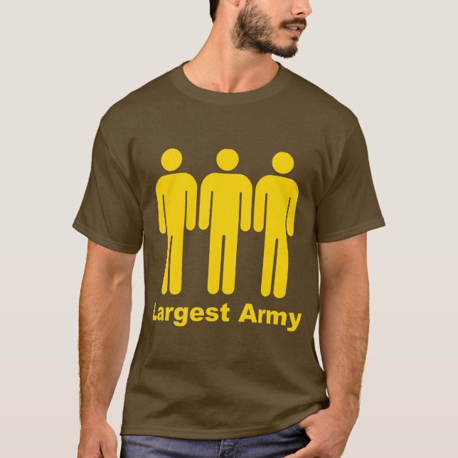 Größtes Armee-Gelb T-Shirt (Vorderseite)