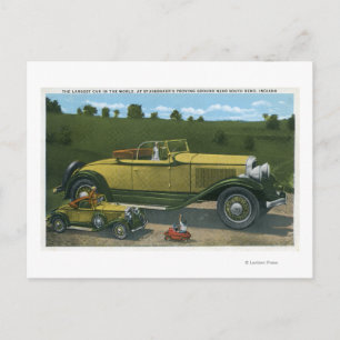 Größtes Auto der Welt, Studebaker Bewährtes Postkarte