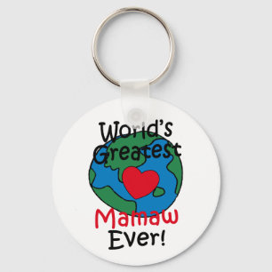 Größtes Mamaw-Herz der Welt Schlüsselanhänger