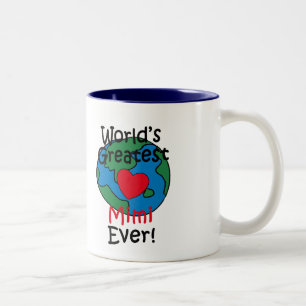 Größtes Mimi-Herz der Welt Zweifarbige Tasse