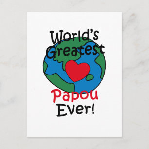 Größtes Papou-Herz der Welt Postkarte